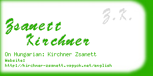 zsanett kirchner business card